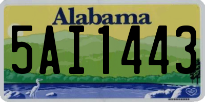 AL license plate 5AI1443