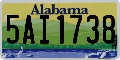 AL license plate 5AI1738