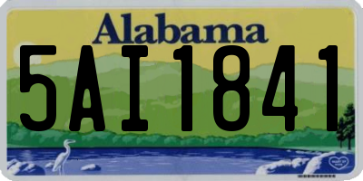 AL license plate 5AI1841