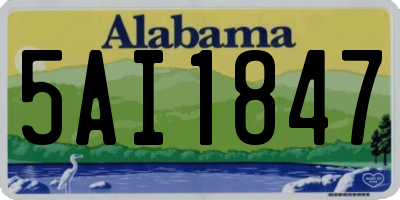 AL license plate 5AI1847