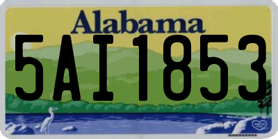 AL license plate 5AI1853