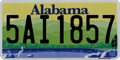 AL license plate 5AI1857