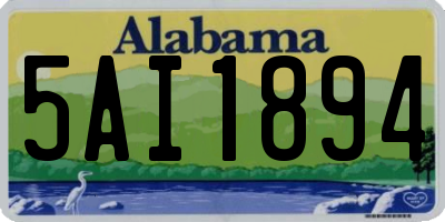 AL license plate 5AI1894