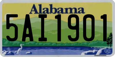 AL license plate 5AI1901