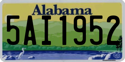 AL license plate 5AI1952
