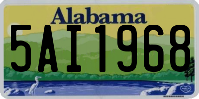 AL license plate 5AI1968