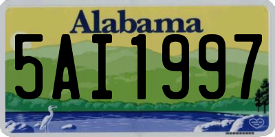 AL license plate 5AI1997