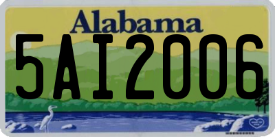 AL license plate 5AI2006