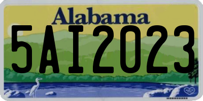 AL license plate 5AI2023