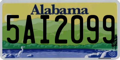 AL license plate 5AI2099