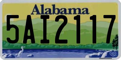 AL license plate 5AI2117