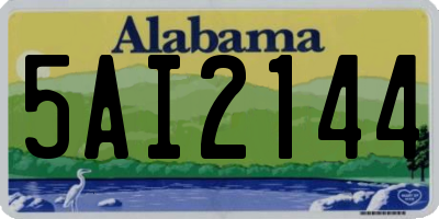 AL license plate 5AI2144