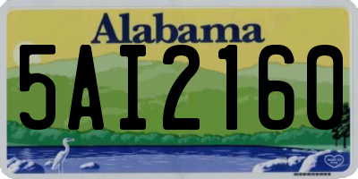 AL license plate 5AI2160