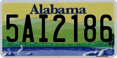 AL license plate 5AI2186