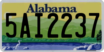 AL license plate 5AI2237