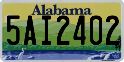 AL license plate 5AI2402