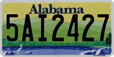 AL license plate 5AI2427