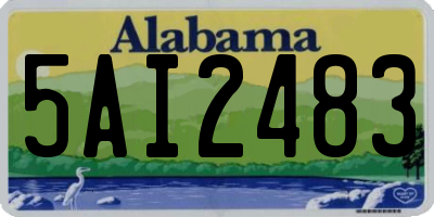 AL license plate 5AI2483