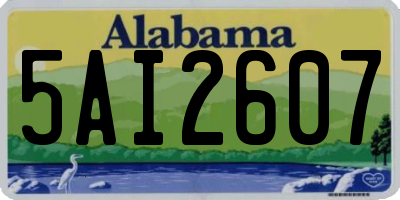 AL license plate 5AI2607