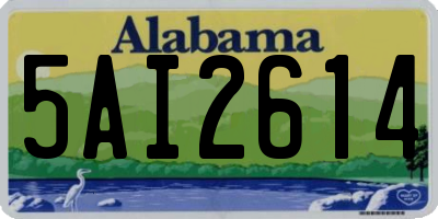 AL license plate 5AI2614