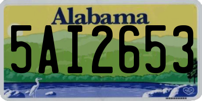 AL license plate 5AI2653