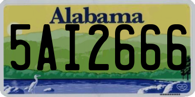 AL license plate 5AI2666