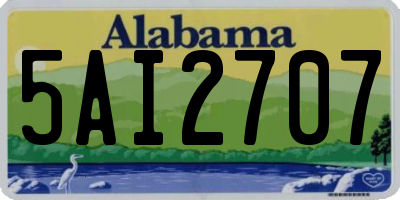AL license plate 5AI2707
