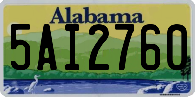 AL license plate 5AI2760