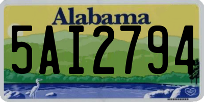 AL license plate 5AI2794