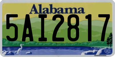 AL license plate 5AI2817