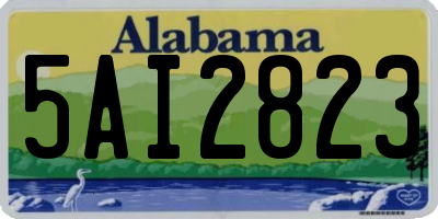 AL license plate 5AI2823