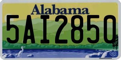 AL license plate 5AI2850