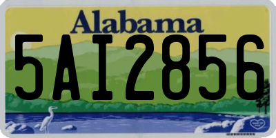 AL license plate 5AI2856