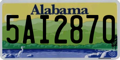 AL license plate 5AI2870