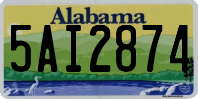 AL license plate 5AI2874