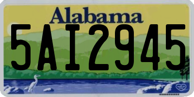 AL license plate 5AI2945