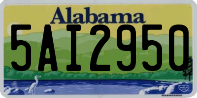 AL license plate 5AI2950