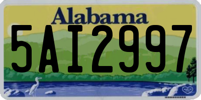 AL license plate 5AI2997