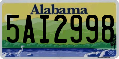 AL license plate 5AI2998