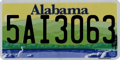 AL license plate 5AI3063