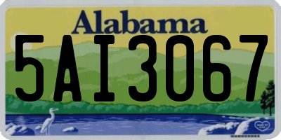 AL license plate 5AI3067