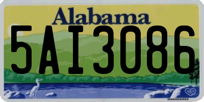 AL license plate 5AI3086