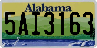 AL license plate 5AI3163