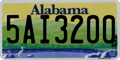 AL license plate 5AI3200