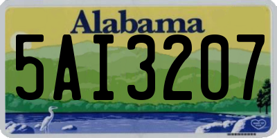 AL license plate 5AI3207