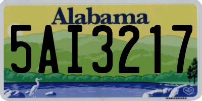 AL license plate 5AI3217