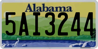AL license plate 5AI3244