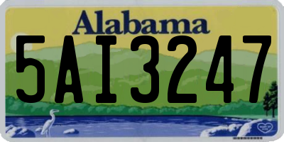 AL license plate 5AI3247