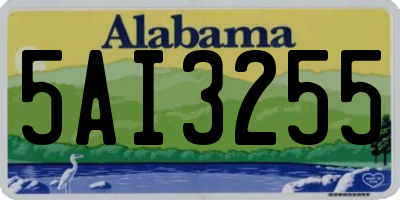AL license plate 5AI3255