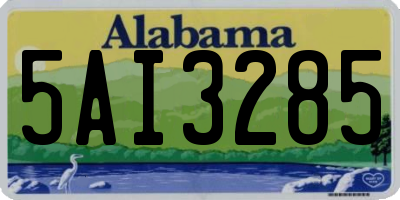 AL license plate 5AI3285